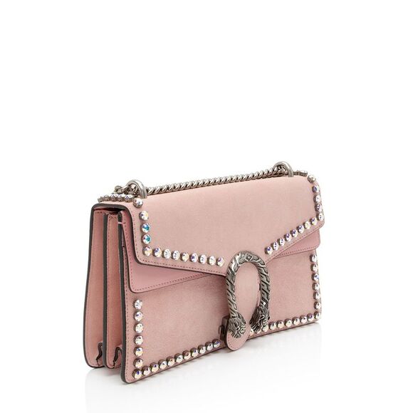Gucci Suede Crystal Dionysus Small Shoulder Bag - Picture 2 of 15